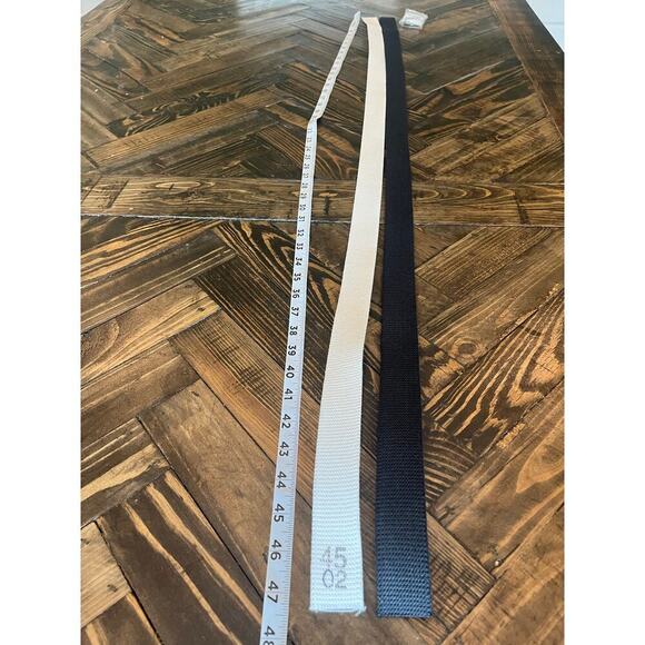 US Navy Canvas Belt Silver Nickel Men Military Bundle Service Uniform Hiking - Picture 5 of 9